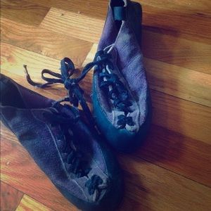 Rock climbing shoes!